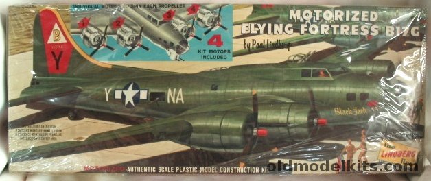 Lindberg 1/64 Boeing B-17G Motorized Flying Fortress, 305M-398 plastic model kit